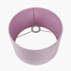 Rene 25cm Blush Velvet Cylinder Lampshade