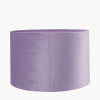 Rene 25cm Lilac Velvet Cylinder Lampshade