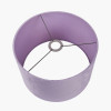 Rene 25cm Lilac Velvet Cylinder Lampshade