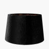 Aida 30cm Black Velvet Tapered Lampshade