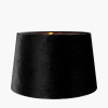 Aida 35cm Black Velvet Tapered Lampshade