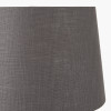 Lys 25cm Steel Grey Self Lined Linen Tapered Lampshade