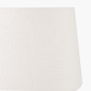 Lys 25cm White Self Lined Linen Tapered Lampshade