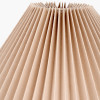 Amelia 40cm Natural Linen Hard Pleat Tapered Shade