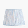 Thiago 30cm Ocean Blue Stripe Mushroom Pleat Shade