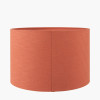 Lino 30cm Cinnamon Self Lined Linen Drum Lampshade