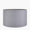 Lino 50cm Steel Grey Self Lined Linen Drum Lampshade