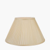 Bacall 40cm Almond Silk Knife Pleat Empire Lampshade