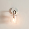 Anise Silver Metal and Glass Wall Light