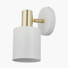 Biba White and Gold Wall Light