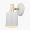 Biba White and Gold Wall Light