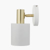 Biba White and Gold Wall Light