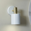 Biba White and Gold Wall Light