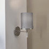 Midland Brushed Nickel and Grey Marble Effect Wall Light