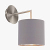 Elin Brushed Silver and Steel Grey Wall Light