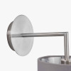 Elin Brushed Silver and Steel Grey Wall Light