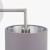 Elin Brushed Silver and Steel Grey Wall Light