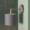 Elin Brushed Silver and Steel Grey Wall Light