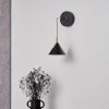 Astarion Matt Black and Gold LED Wall Light