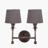 Piero Antique Bronze Metal Double Wall Light