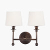 Piero Antique Bronze Metal Double Wall Light