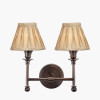 Piero Antique Bronze Metal Double Wall Light