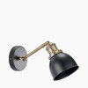 Augusto Black and Gold Task Wall Light