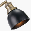 Augusto Black and Gold Task Wall Light