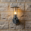 Myosotis Dark Grey Metal Chimney Wall Light