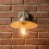 Lilium Taupe Metal and Glass Fisherman Wall Light