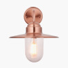 Lilium Copper Metal and Glass Fisherman Wall Light