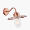 Lilium Copper Metal and Glass Fisherman Wall Light