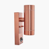 Lantana Copper Metal Dual PIR Wall Light