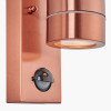 Lantana Copper Metal Dual PIR Wall Light