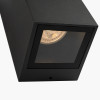 Acer Dark Grey Metal Square Outdoor Dual Wall Light