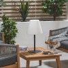 Grey Outdoor Table Lamp