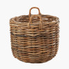 Tobs S/3 Chunky Rattan Round Logs Baskets