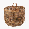 Tobs S/3 Chunky Rattan Round Logs Baskets