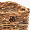 Tobs S/2 Chunky Natural Rattan Square Storage Baskets with Lid