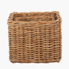 Tobs S/2 Chunky Natural Rattan Square Log Baskets