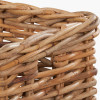 Tobs S/2 Chunky Natural Rattan Square Log Baskets