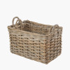 Tobs S/2 Rectangular Grey Kubu Storage Baskets