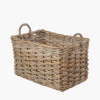 Tobs S/2 Rectangular Grey Kubu Storage Baskets