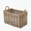 Tobs S/2 Rectangular Grey Kubu Storage Baskets