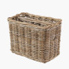 Tobs Grey Kubu Rattan Magazine Basket