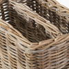 Tobs Grey Kubu Rattan Magazine Basket