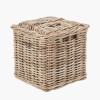 Tobs S/5 Grey Kubu Rattan Rectangular Storage Baskets