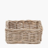 Tobs S/5 Grey Kubu Rattan Rectangular Storage Baskets