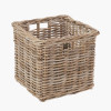 Tobs S/5 Grey Kubu Rattan Rectangular Storage Baskets