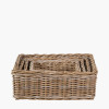 Tobs S/4 Grey Kubu Rattan Rectangular Storage Trays